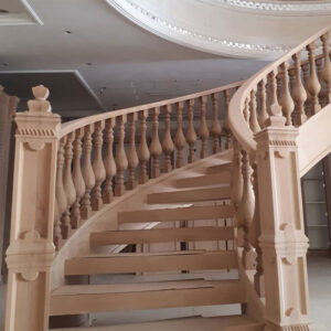 نرده چوبی راش دوبلکس