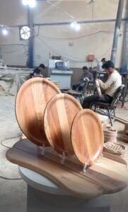 بشقاب چوبی مزه خوری