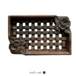 سینی چوبی پذیرایی با طراحی دست ساز - size 150x150 